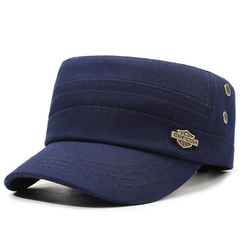 Casual Minimalist Flat Top Sun Hat for Spring & Autumn Outdoor Activities