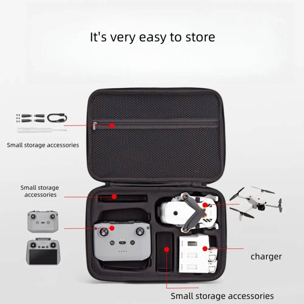 DJI Lito용 대용량 보관 가방, 충격 방지 및 낙하 방지 보호 액세서리, 휴대용 어깨끈 포함
