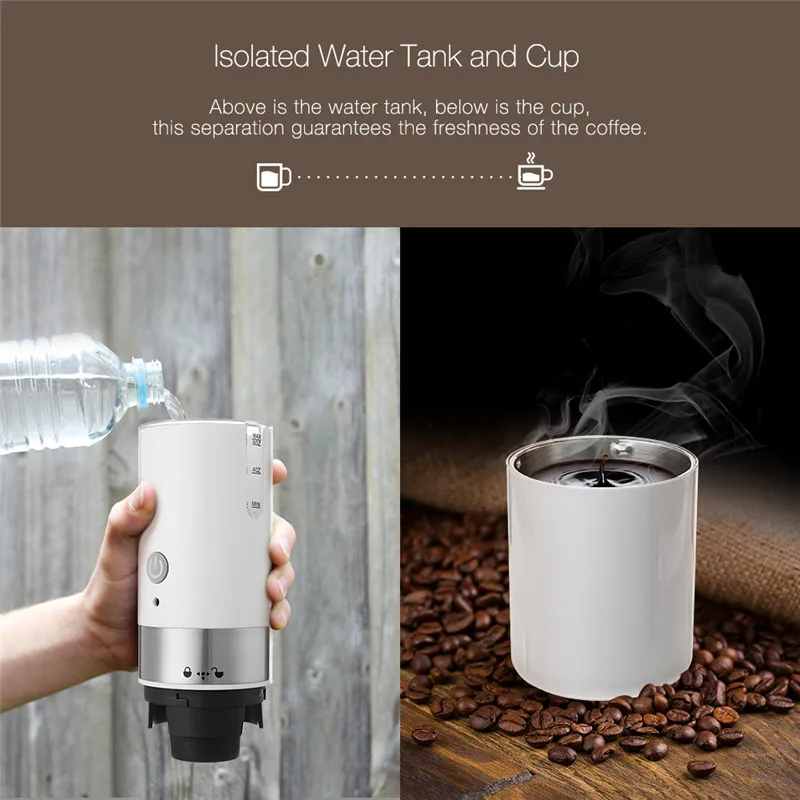 Espresso Coffee Maker 200ml Mini Coffee Machine Portable Coffee Maker Hourglass American Manual Handheld Espresso Machine for Home Travel