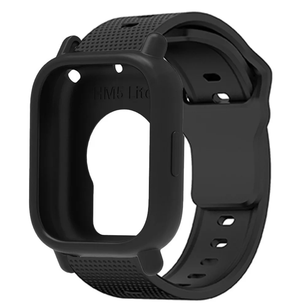 Silicone Protective Case + Strap for Smart Watch - Replacement Bracelet Belt Cover