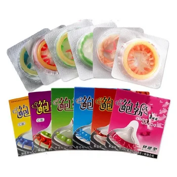 6pcs Special Condoms Large Particles Threaded Ribbed Condom Clitoral Excitement G Point Sex Toys Cock Cover Thickened Sexshop 18 1