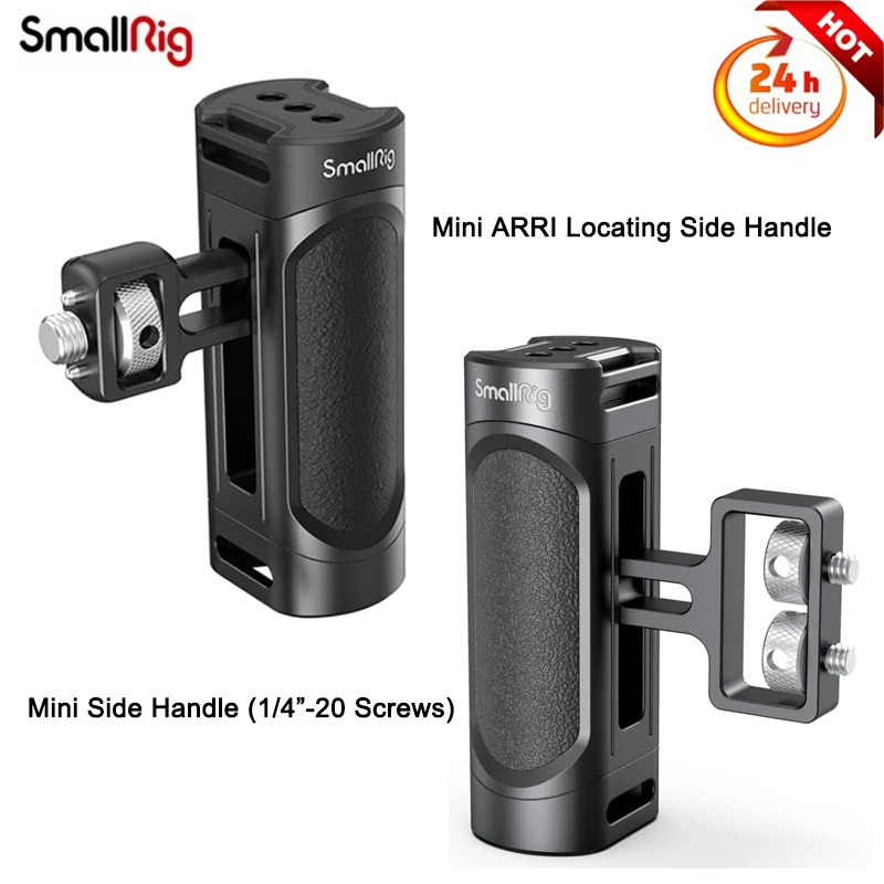 

SmallRig Mini Side Handle For Universal Camera Cage Featuring Two 1/4" Thread Holes With 18mm Distance On The Side - 2916/3813