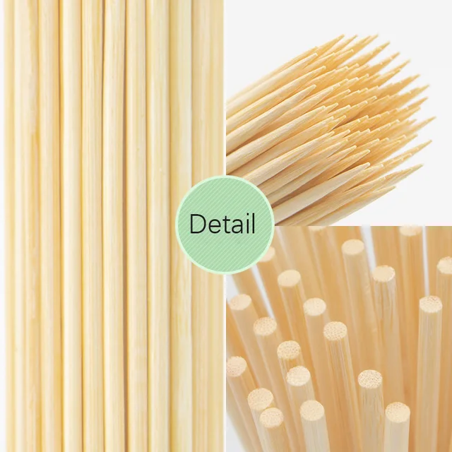100Db/Csomag 30 Cm Bbq Bambusz Nyárspálcák Party Eldobható Hosszú Botok Grillnyílások Vendéglátó Grill Kemping Étkezési Eszközök - Image 5