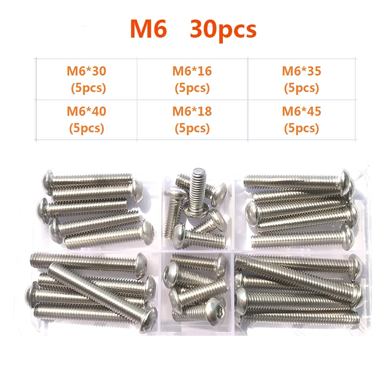 M2 M2.5 M3 M4 M5 M6 M8 M10 M12 M16 DIN916 A2 304 In Acciaio Inox Esagonale A Esagono Incassato Brugola Punto Tazza Vite di fissaggio Grano Bullone (Color : 10mm, Size