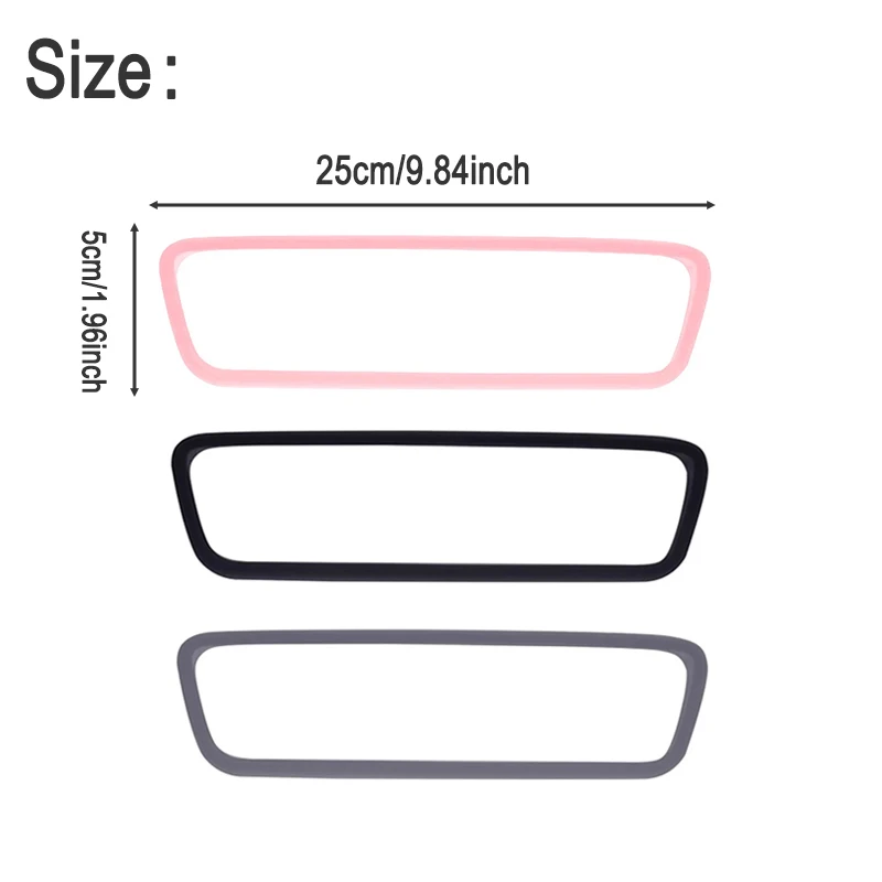 1Pc Rearview Mirror Protector Trim Silicone Decor Frame Protection Strip For Tesla Model 3 Y Interior Accessories rearview mirror protector