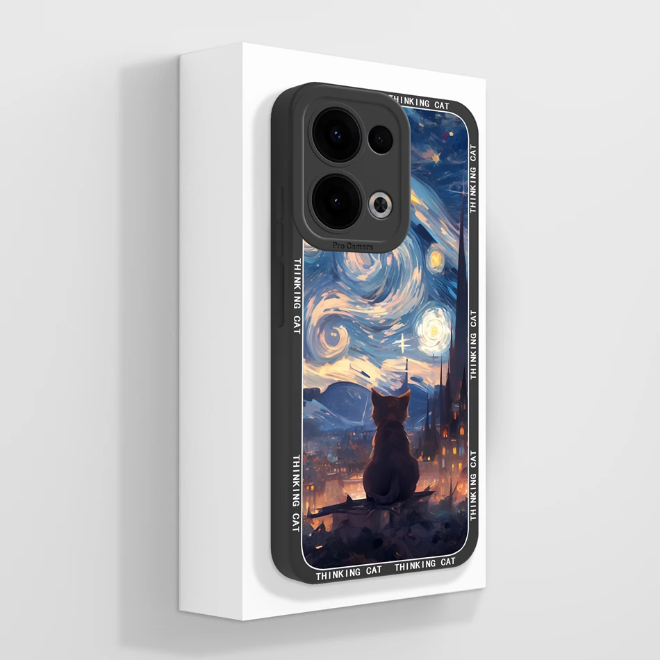 Cute Cat Panda Soft Liquid Silicone Phone Case - Full Coverage Anti-Drop Back Cover