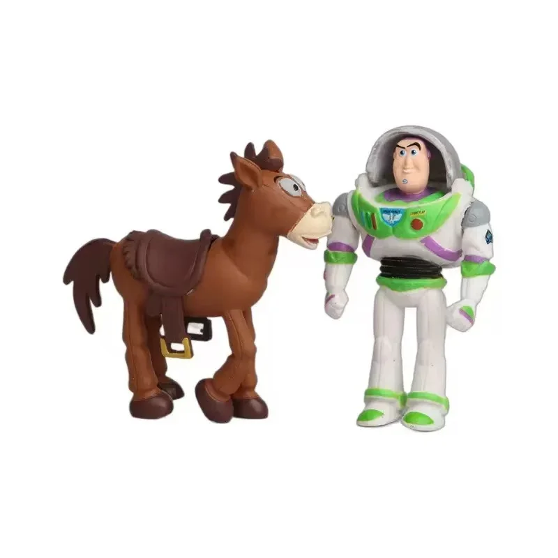 Hot 7pcs/set Toy Story 4 Action Figures Toys Woody Jessie Buzz Lightyear Forky Pig Bear Figura Model Doll Figurine Kids Gifts - 5