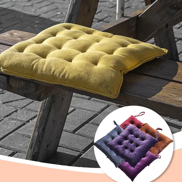 Négyzet Alakú Szék Kordbársony Tompa Párnák Párnázott Padló Párna Csúszásgátló Gyöngy Gyapjúbélés Háttámla Szőnyeg Konyha Iroda - Image 4