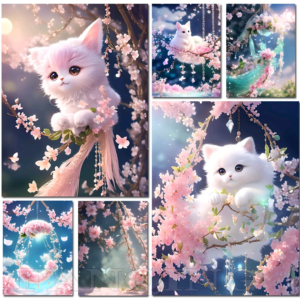 QINRUBB DIY 5D Quatre Saisons Diamond Art Kits Point de Croix Painting
