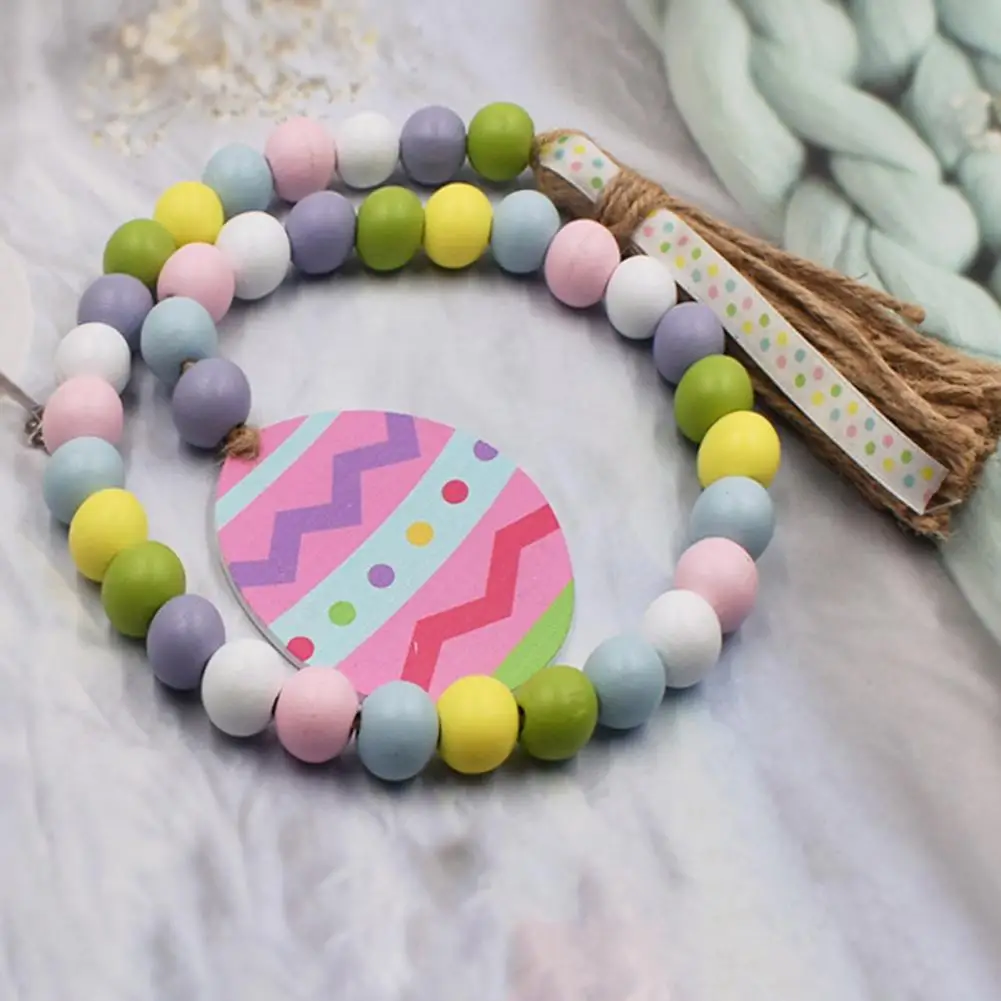 

Прочные пасхальные украшения ручной работы, вертикальная гирлянда из пеньковой веревки с кисточкой, деревенский фермерский настенный подвесной декор для фестиваля