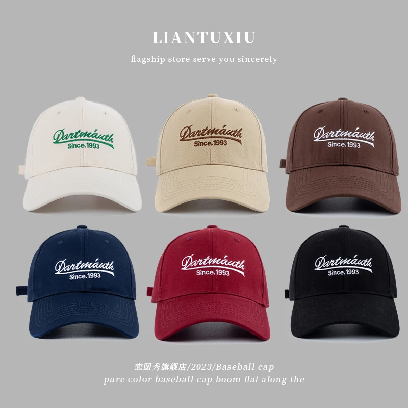 

Round Face Suitable Hat for Women 2023 New Baseball Cap Fashion Brand Hard Top Peak Cap Men