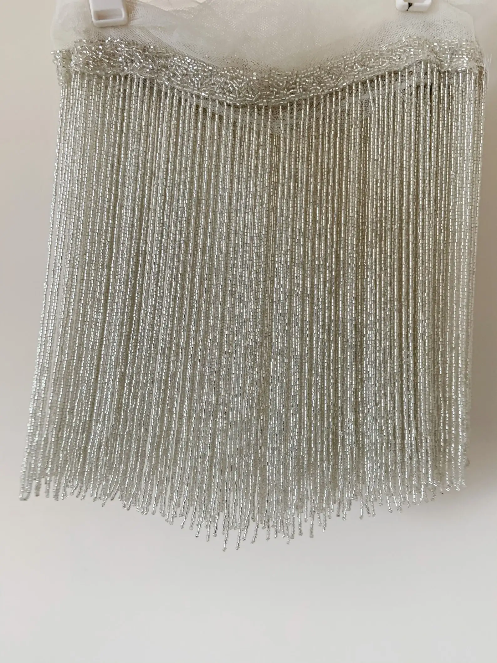 2 Yard Gold Tassel Trim Beaded Fringe Trim Indian Bead Lace Dupatta Border Crafting Bag Dress Glass Bead 25 Cm Wide