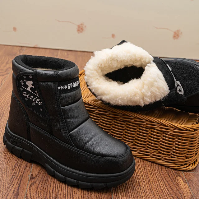 Scarpe Invernali Stivali Uomo Pelliccia Kle Stivali Scarpe In