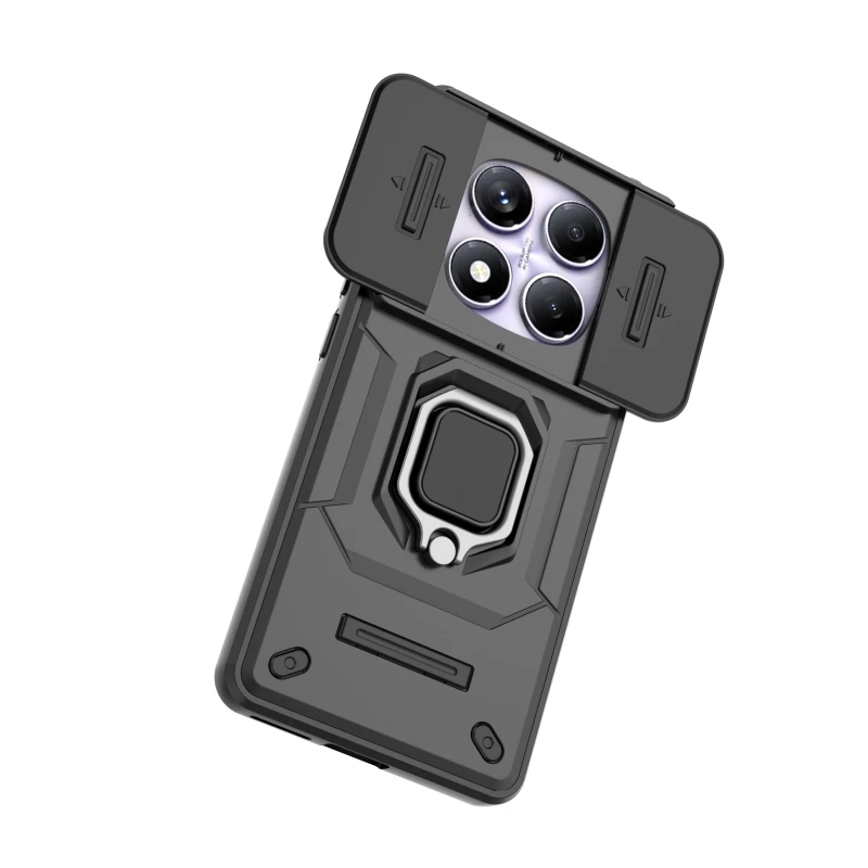 Sleek Armor Case with Slide Camera Protector and Magnetic Car Holder
