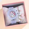 Kids's Watch For Cartoon Unicorn Watches Glow at Night Silicone Band Cute Wristwatch For Boys Girls Students 5
