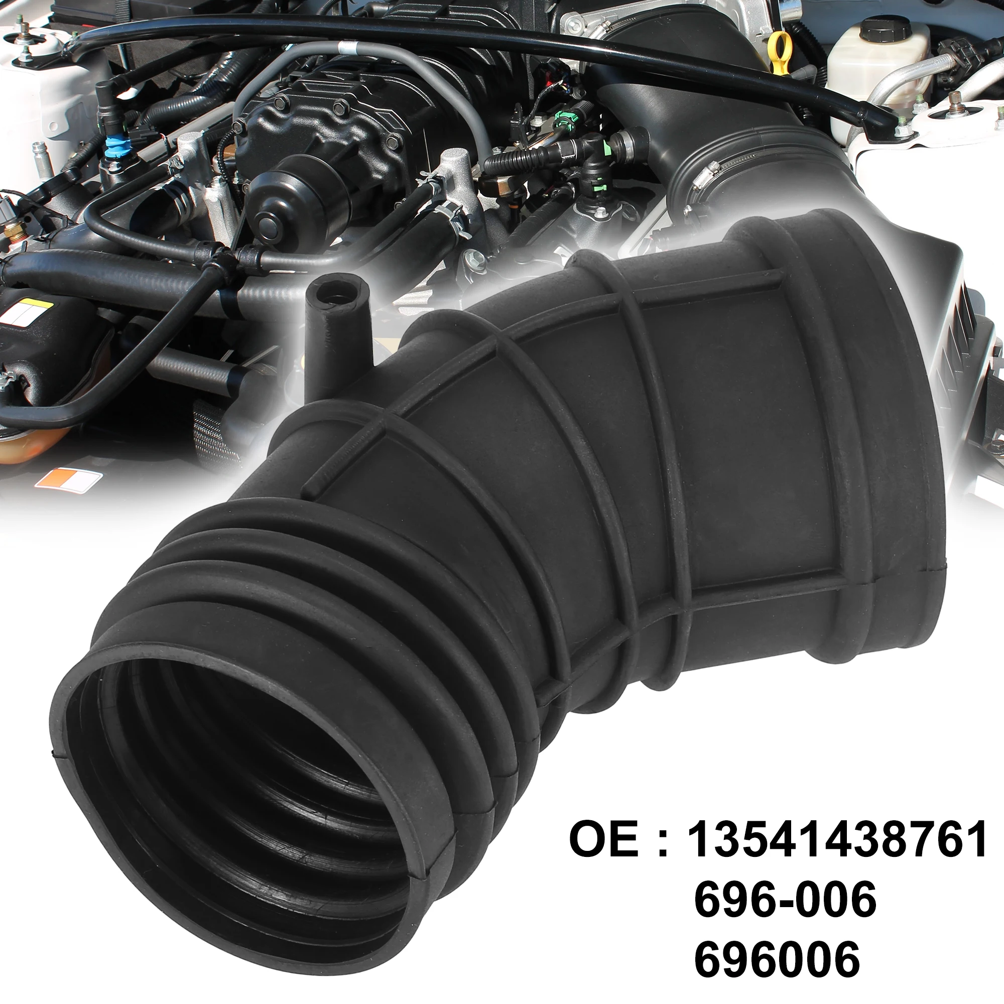 X Autohaux Auto Motore Presa D'Aria Tubo Flessibile Filtro Tubo Filettato 13541438761/696-006/696006 Per Accessori Auto Bmw 330Xi