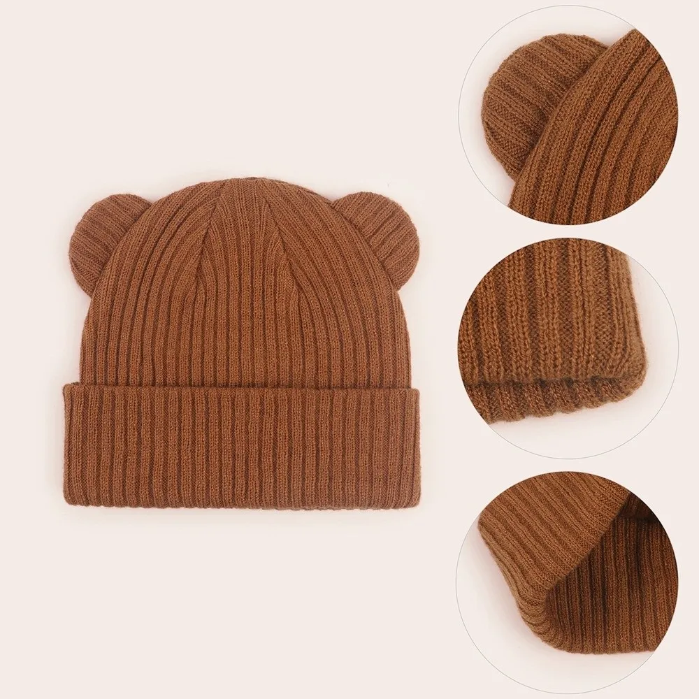 Warm Knitted Beanie Cap for Kids