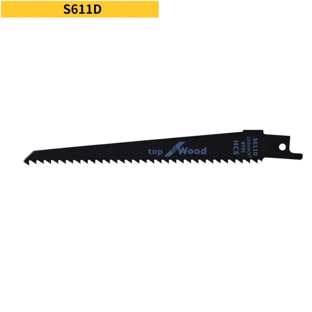 Description Picture 6 of item1/4pc Reciprocating Saw Blades High Carbon Steel Wood Pruning Saw Blades For Plastic Pipe Metal Cutting S922H/S922E/S611D/S1011D