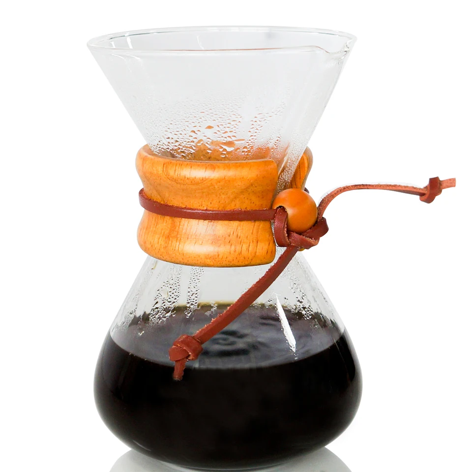 Cafetera De Goteo Vidrio 400ml Filtro Acero Chemex Silmar