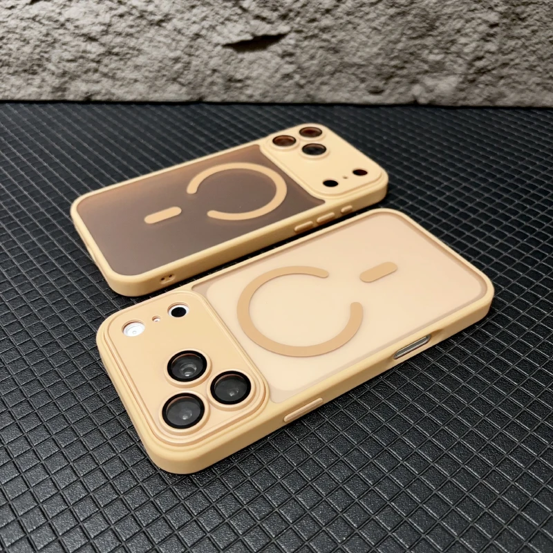 Luxury Matte Armor MagSafe Magnetic Shockproof Phone Case - Premium Back Cover