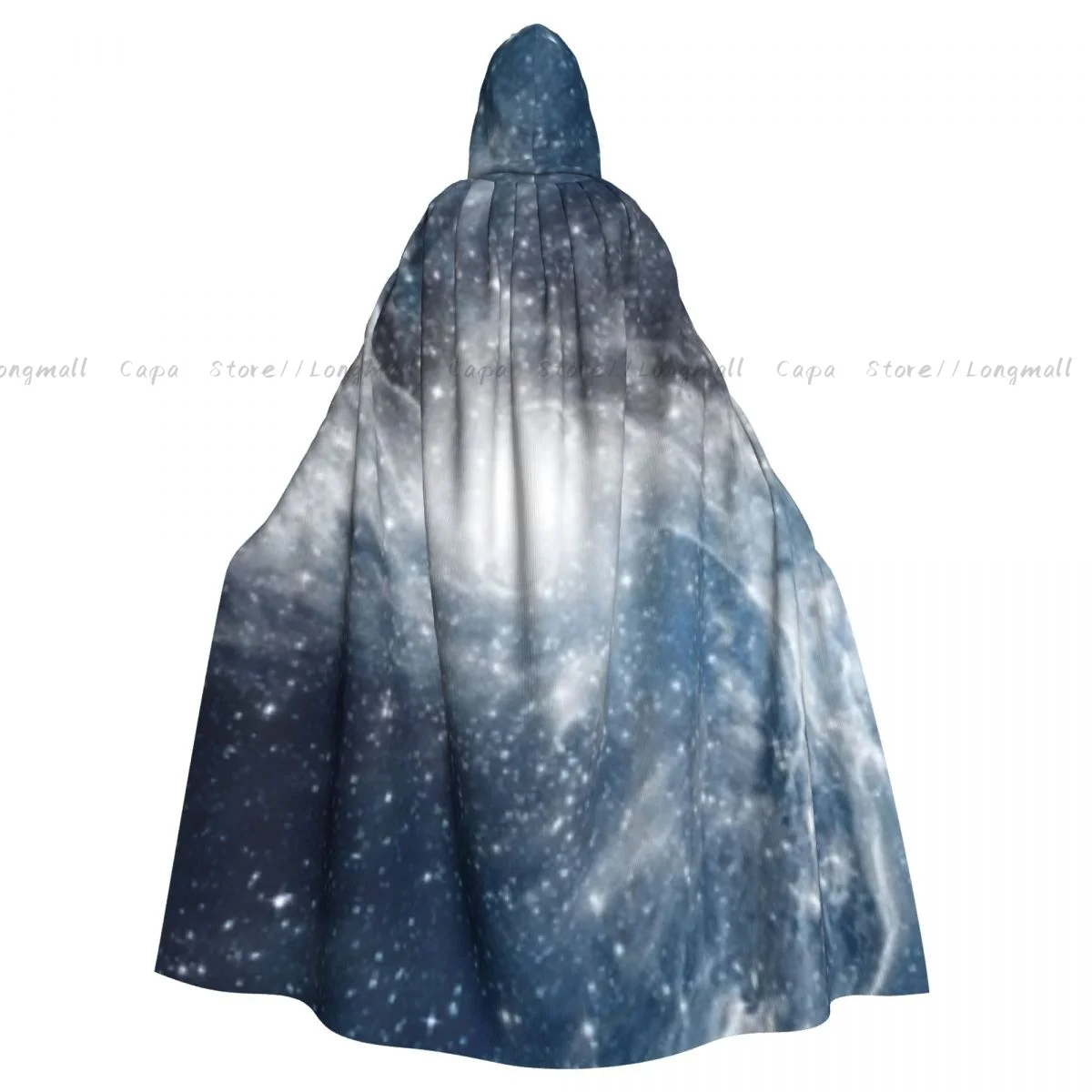 

Planet And Galaxy Stars Cloak Hooded Cosplay Costume Halloween Adult Long Party Cape