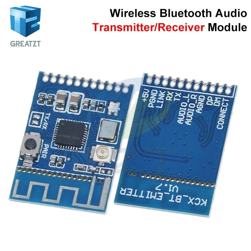 Bluetooth-Modul 5.3 Audio-Sender-Modul 20 Meter Stereo GFSK Transceiver Kopfhörer-Board Drahtloser Lautsprecher
