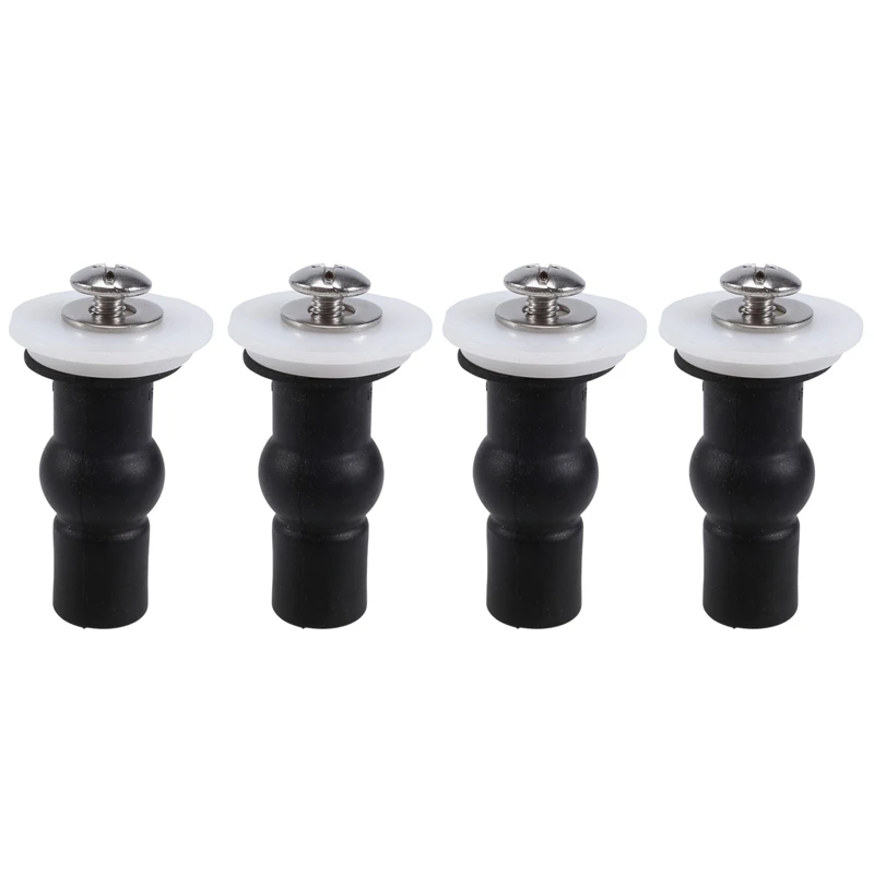 

Promotion! 4 Pack Toilet Seat Screws Toilet Seat Hinges Bolt Expanding Rubber Top Nuts Screw Fixings Fix WC Blind Hole Fittings