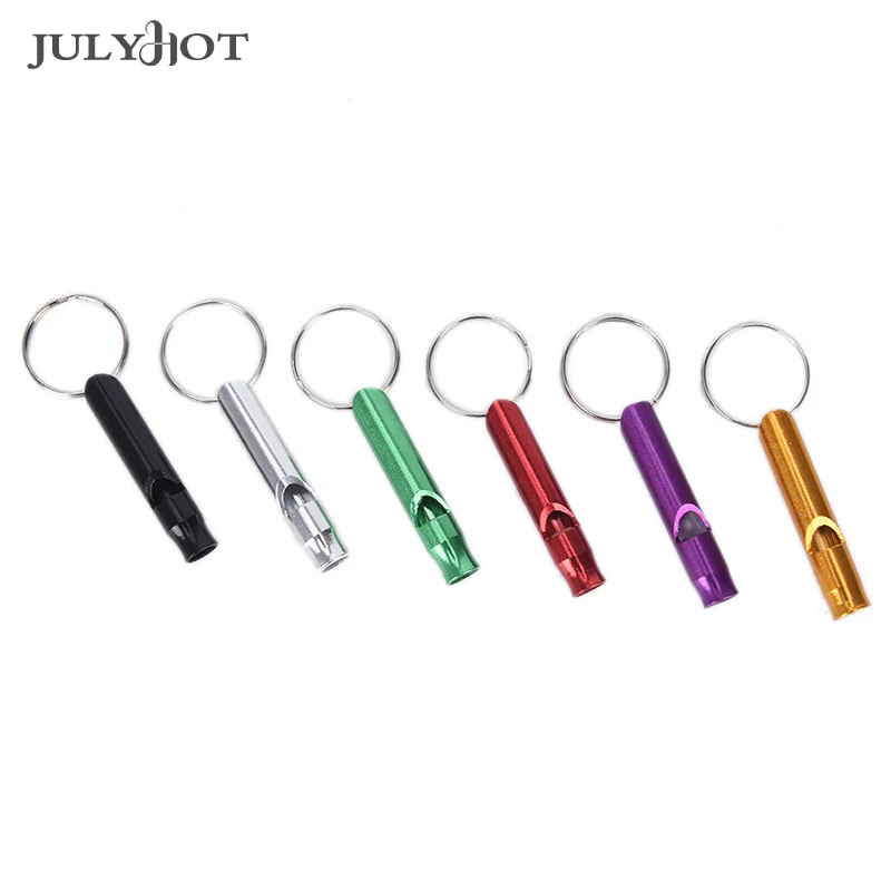 

Metal Whistle Pendant With Keychain For Survival Emergency Mini Size Whistles