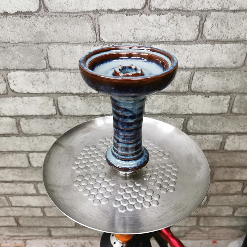 Glazed Phunnel Hookah Bowl Funnel Hookha Pot Flavor Cup Narguile Accessory Shisha Holder Tobacco Container Ceramic Nargile Head
