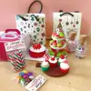 Cute 1/6 Scale Dollhouse Miniature Christmas Gift Mini Cupcake Candy Macaron for Doll House Kitchen Play Toys 2