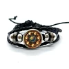 Seven Stars Bracelet for Men Dragon Ball Poster Japan Anime Punk Fashion Glass Button Leather Bracelets Wristband Fans Gift 1