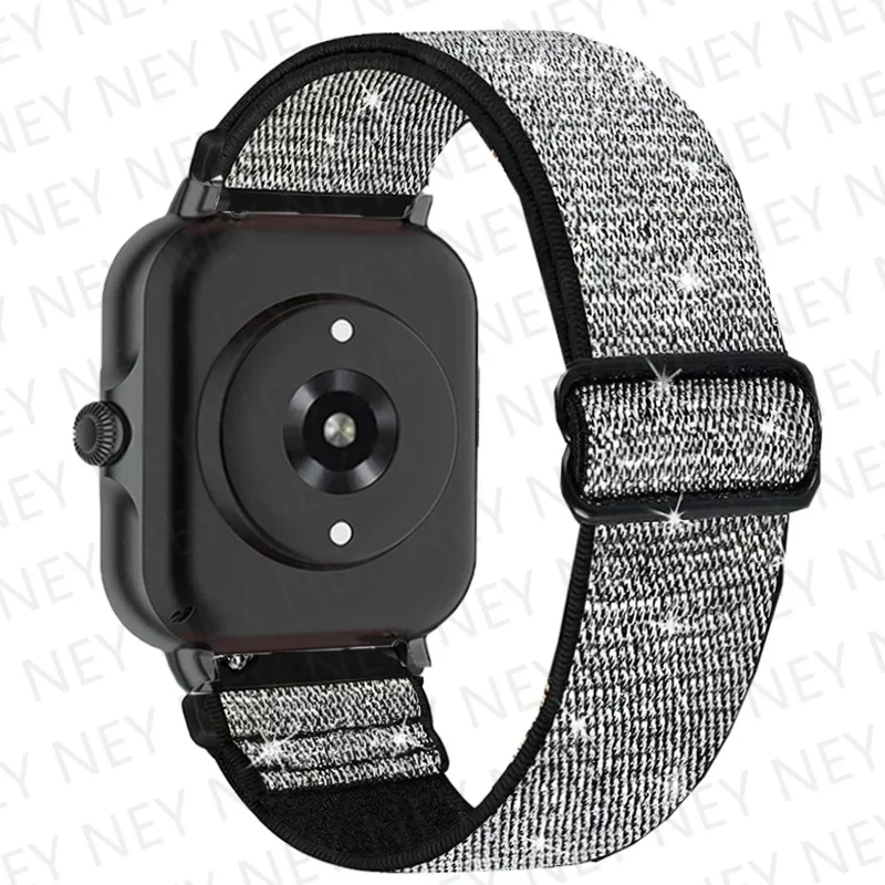 Elastic Shiny Nylon Band, 20mm/22mm, Universal Fit