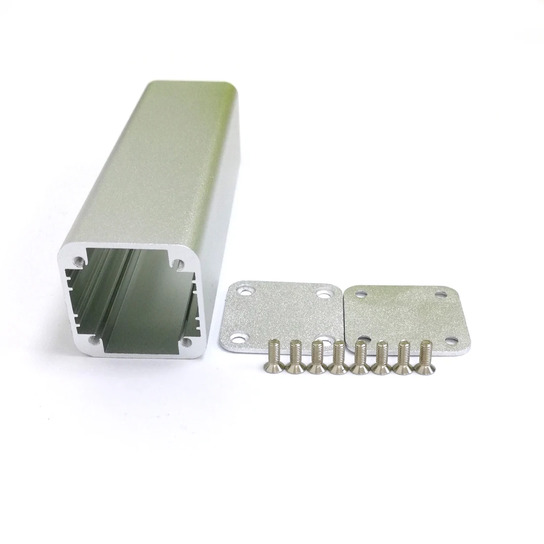 pequeno caso de energia diy 3232100mm prata 04