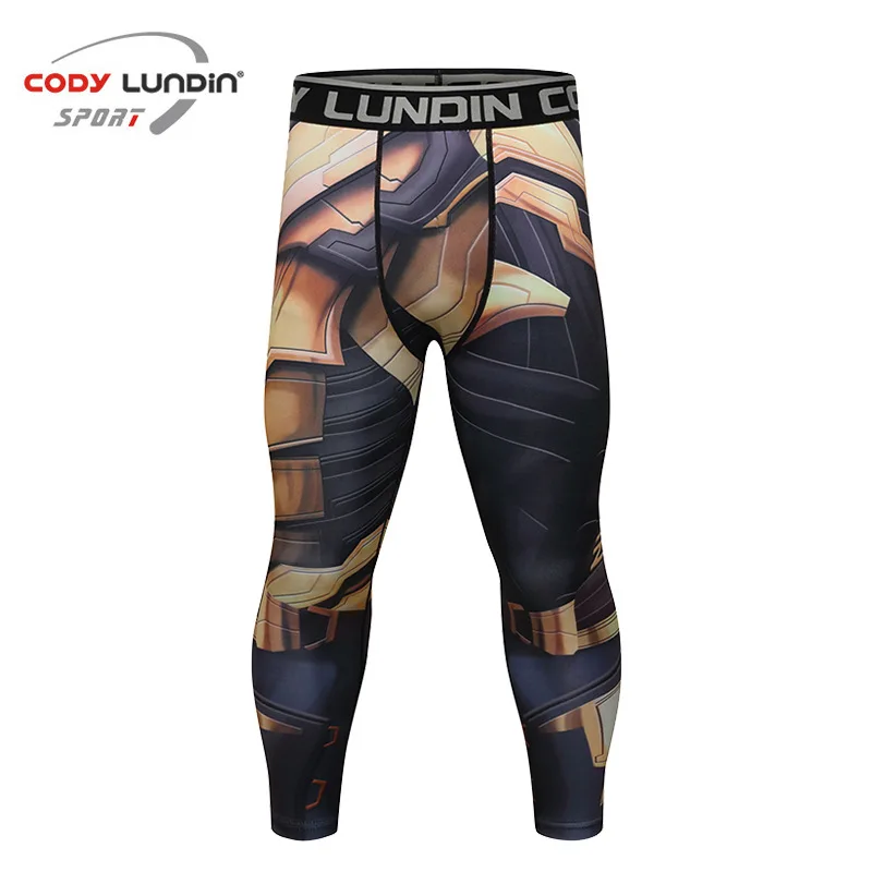 Men Gym Compression Pants MMA CrossBodybuilding Workout Tights Sport Sweatpants Quick Dry Fitness Leggings Running Trousers
