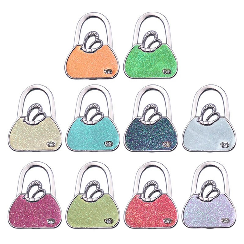 

New Bag Shape Design Folding Handbag Purse Bag Cloth Hanger Durable Table Hook Racks