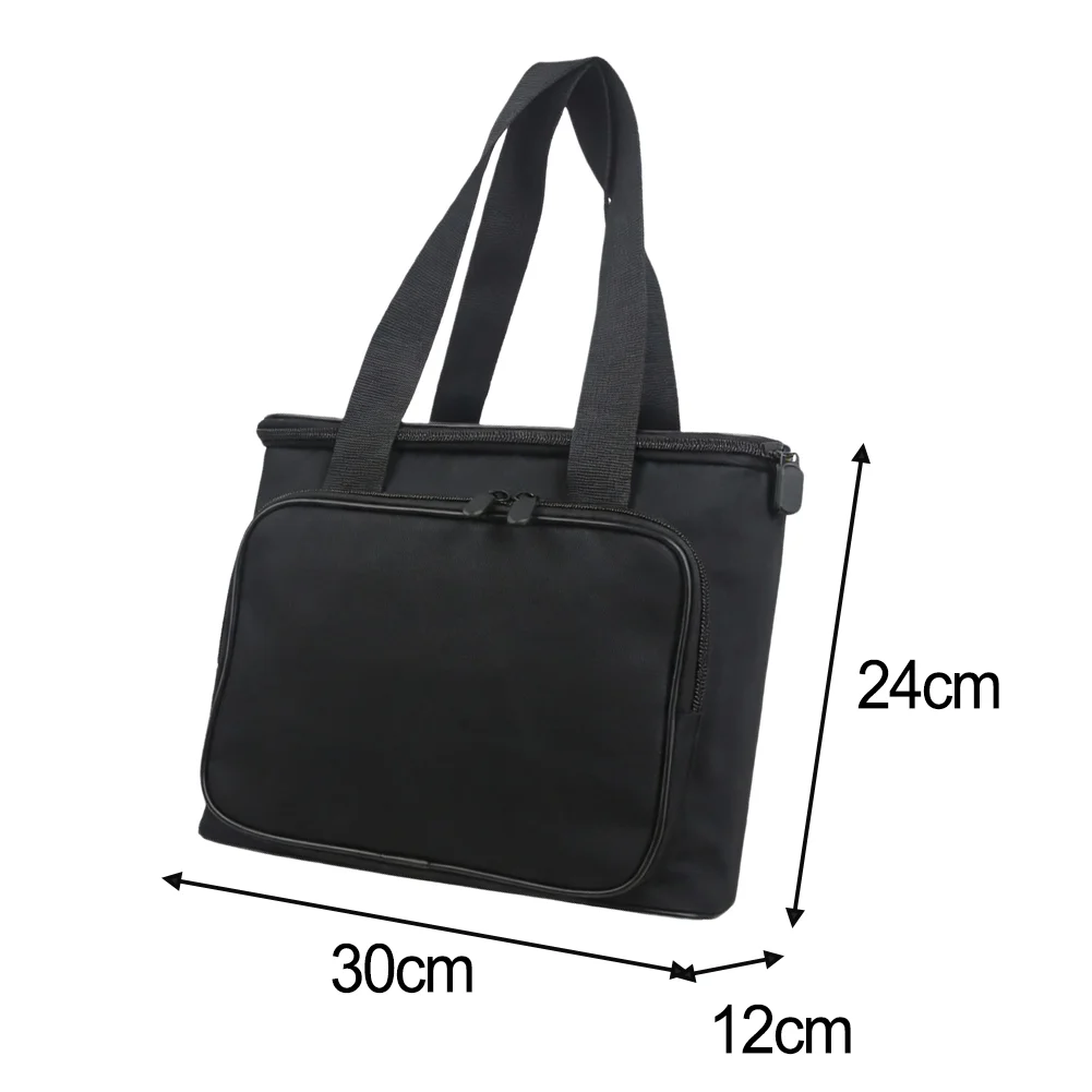 Tragbare Reisetasche für Kaffeemaschine, Oxford-Stoffmaterial, tragbare Aufbewahrung, seitliche Fächer, Kaffeemaschine, Schwarz – Detail 3