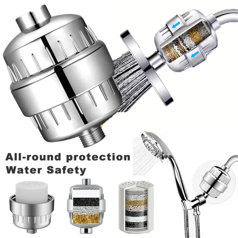 

15 Layer Filter Set Sprinkler Shower Water Filter Chlorine Removal Filter Filter Cartridge Shower Supplies Bathroom Accessories