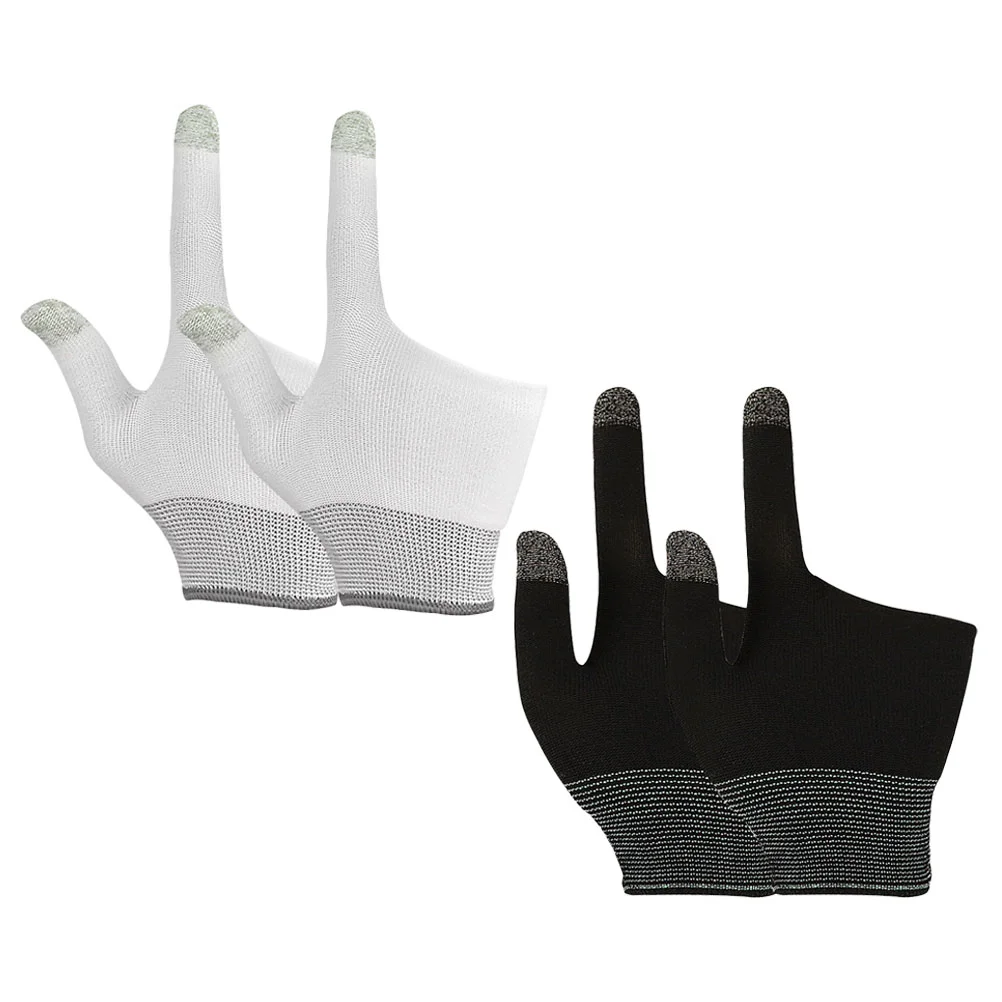

2 Pairs Game Gloves Gloves Touch Screen for Gaming Heating Comfortable Graphene Work