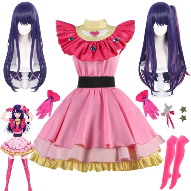 Cosplay Ai Hoshino - Vue d'ensemble de la tenue portée par un fan de "Oshi no Ko