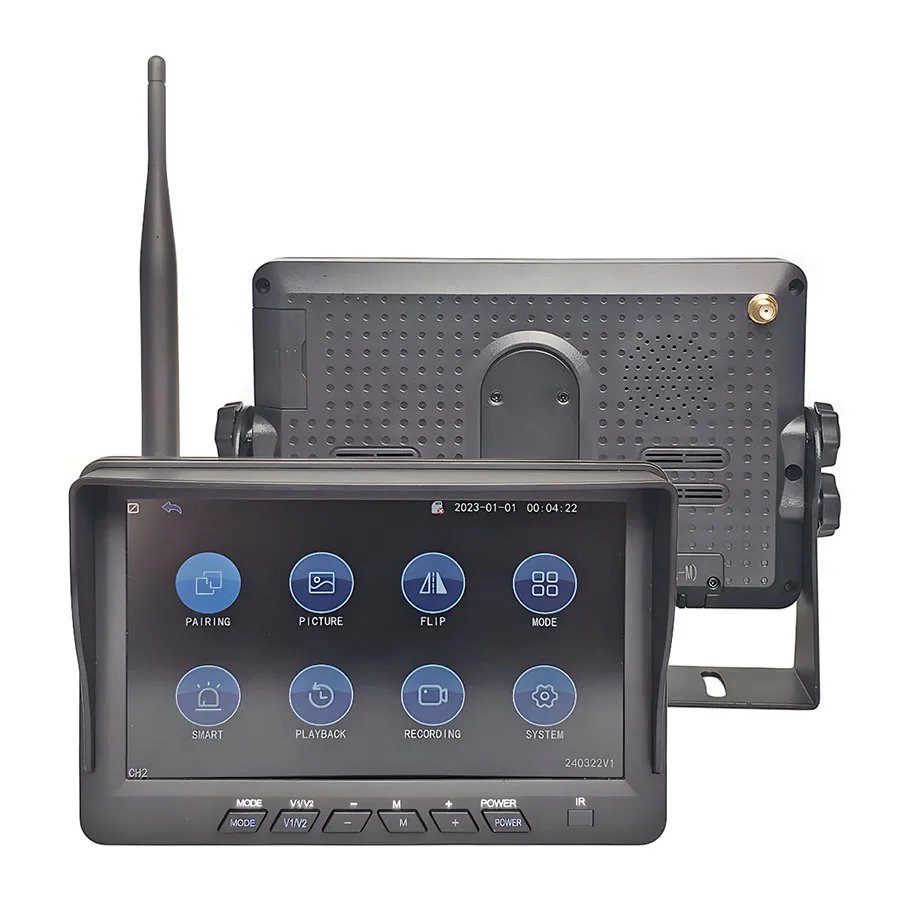 DIYSECUR Wireless 7inch AHD IPS DVR Car Monitor 720P IR Night Vision Reverse Backup Recorder Wifi AHD Camera for Bus Car Truck