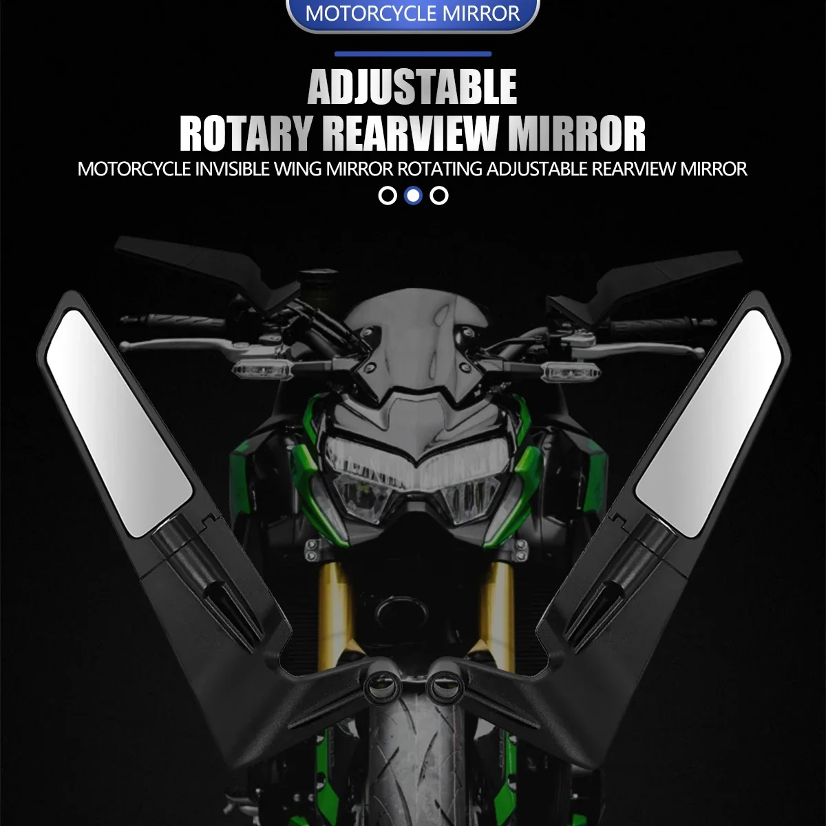 Motorcycle Mirrors For YAMAHA MT 07 MT07 MT 09 MT09 SP 10 MT10 SP Stealth Winglets Rotate Adjustable Kits
