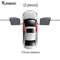 Premium Sunshade Shield with Mesh Curtains (Front window 2pcs)