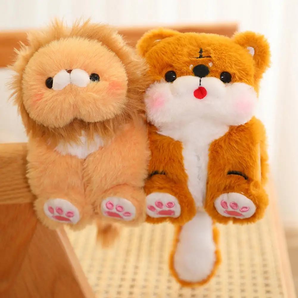 

Cartoon Lion Doll Soft Cartoon Stuffed Toy Series Cute Panda Raccoon Lion Dog Rabbit Monkey Tiger Plush Doll Bracelet for Boys