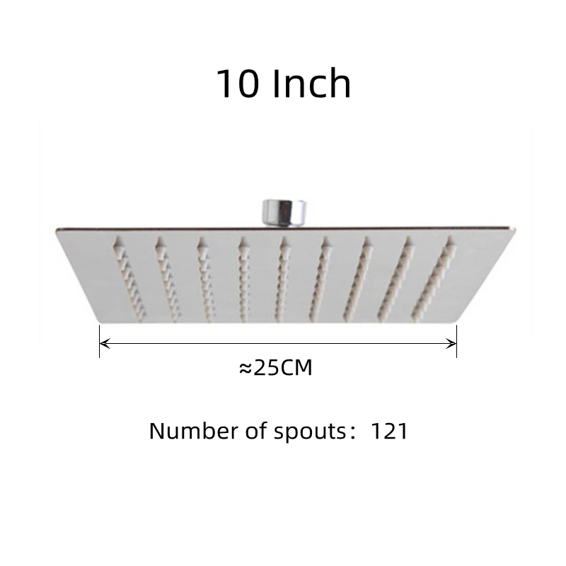 10inch Chrome Square