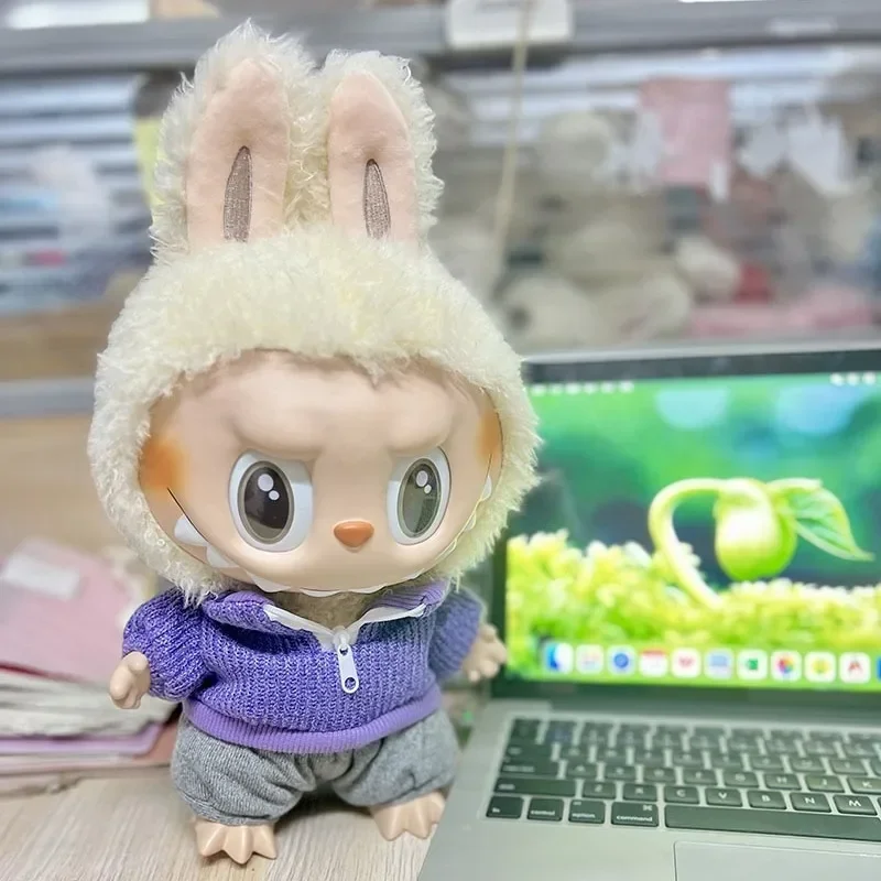 thumbnail image 1 of Solo ropa Colgante de 38 cm Macaron The Monsters Cloth Labubu Time To Chill Accesorios para muñecas rellenas Cos Pure Handma Gifts, 1 of 5