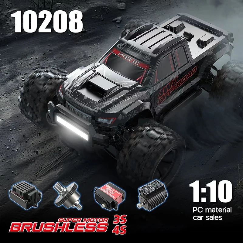 MJX 10208 V2 オフロード　ラジコン Mjx Hyper GO 10208 V2 1/10th Scale Rc Monster Truck Unboxing