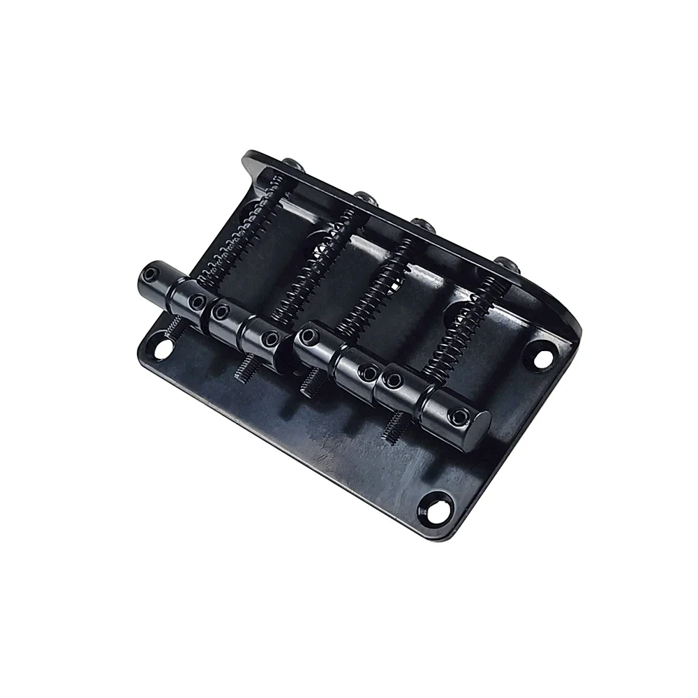 Einstellbare 4-saitige Bass Brücke Saitenhalter mit Schrauben Elektrische Box Gitarre Platte Instrument Zubehör Bass Brücke für Gitarre – Detail 9