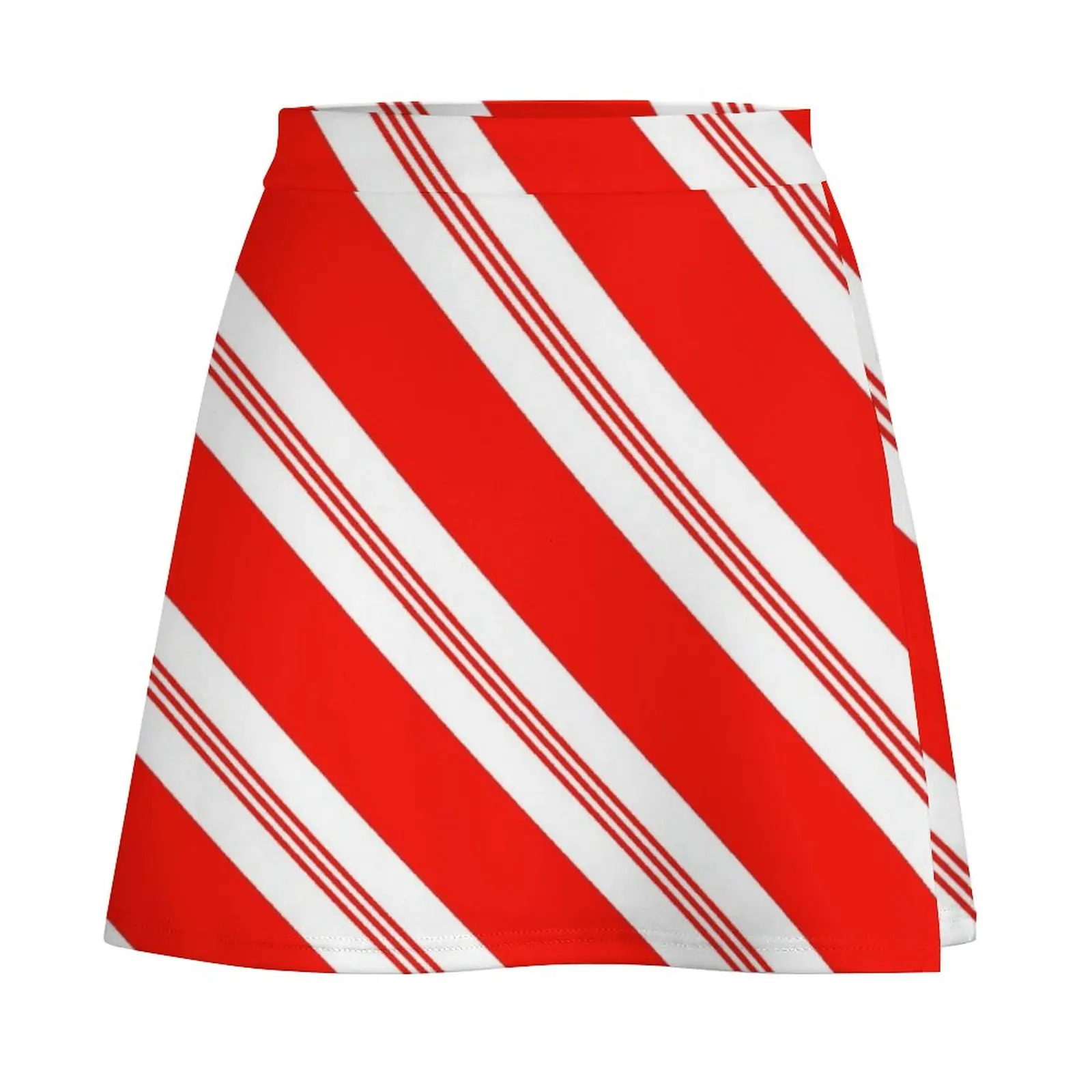 Candy Cane Mini Skirt Clothes for summer Short skirt woman womans clothing dress