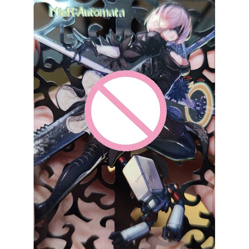 

Anime Goddess Story Metal Glitter Card Bronya Ganyu Nilou Rem Yoimiya Collection Toy Solitaire Christmas Birthday Present