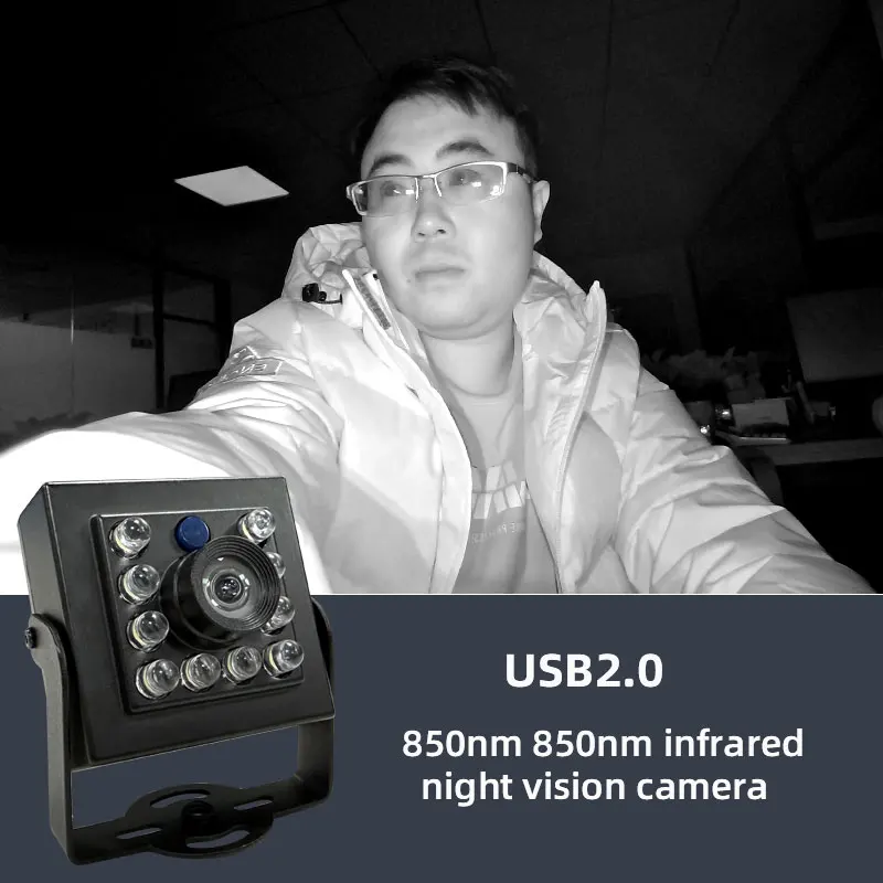 USB Night Vision Camera Infrared 850nm 2MP 1080P 5MP 4K 8MP IR wecbam 30FPS USB Plug and Play for PC windows liunx Android 2